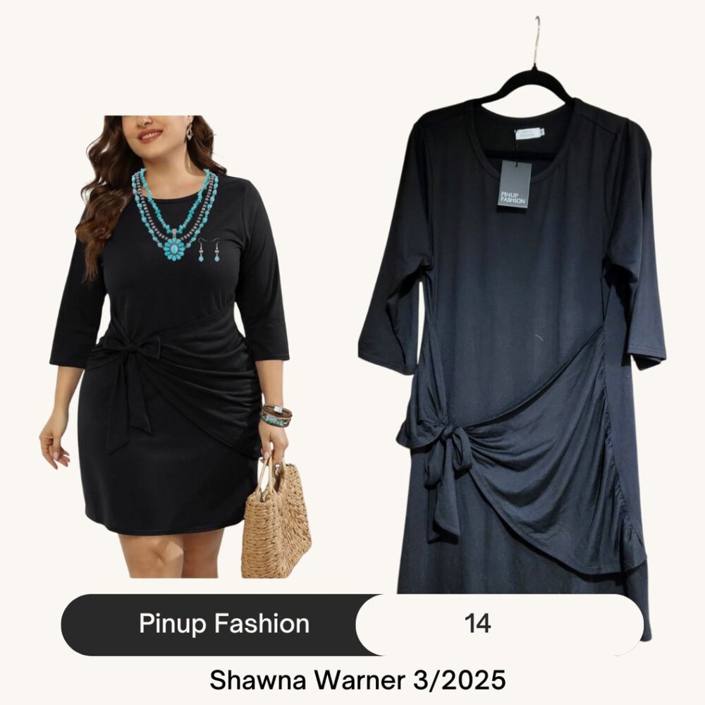 Elegant Black Wrap Dress